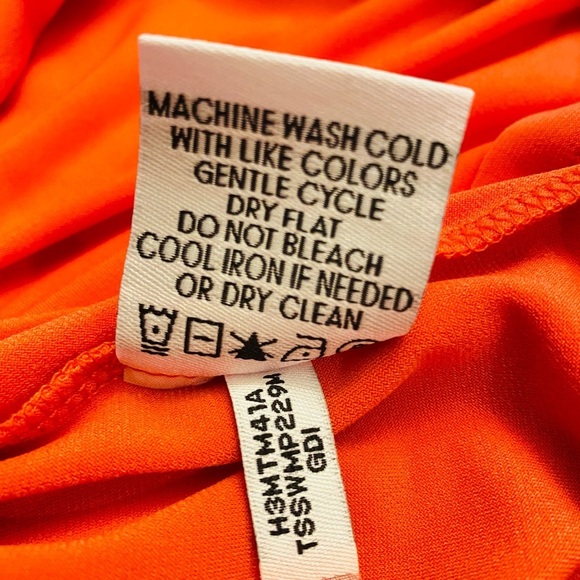 Tommy Hilfiger Orange Sleeveless Top, NWT - Picture 6 of 7